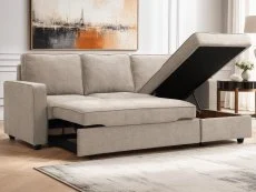 Kyoto Myles Natural Weave Corner Sofa Bed