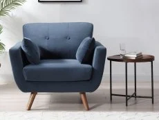 Kyoto Oslo Ink Velvet Armchair