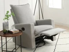 Kyoto Kyoto Sara Grey Fabric Recliner Chair