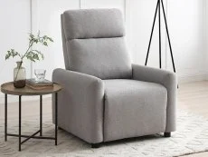 Kyoto Kyoto Toby Grey Fabric Recliner Chair