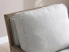 Kyoto Kyoto Beatrice Grey Linen Fabric Accent Chair