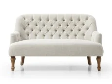 Kyoto Kyoto Bianca Cream Linen 2 Seater Sofa