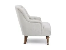 Kyoto Kyoto Bianca Cream Linen Accent Chair