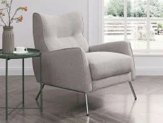 Kyoto Kyoto Chloe Grey Fabric Accent Chair