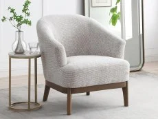 Kyoto Kyoto Ella Natural Chenille Accent Chair