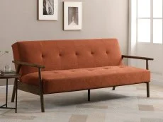 Kyoto Kyoto Berkeley Burnt Orange Weave Sofa Bed