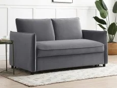 Kyoto Kyoto Blaire Grey Velvet Sofa Bed