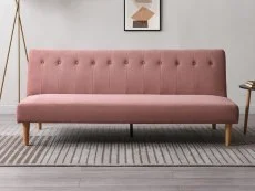 Kyoto Kyoto Corin Dusky Pink Velvet Sofa Bed