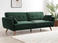 Kyoto Kyoto Oslo Bottle Green Velvet Sofa Bed