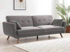 Kyoto Kyoto Oslo Grey Velvet Sofa Bed