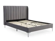 Kyoto Kyoto Avery 4ft6 Double Grey Velvet Bed Frame