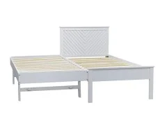 Kyoto Kyoto Chevron 3ft Single White Wooden Guest Bed Frame