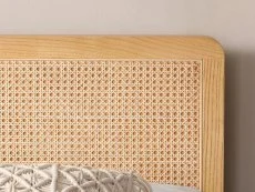 Kyoto Kyoto Ezra 4ft6 Double Rattan and Oak Wooden Bed Frame