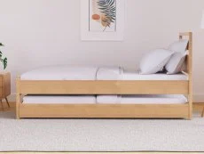 Kyoto Kyoto Skandi 3ft Single Oak Wooden Guest Bed Frame