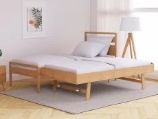 Kyoto Kyoto Skandi 3ft Single Oak Wooden Guest Bed Frame