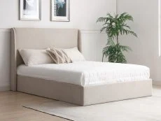 Kyoto Kyoto Denver 6ft Super King Size Natural Fabric Ottoman Bed Frame