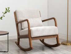 Kyoto Kyoto Inca Natural Fabric Rocking Chair