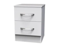 Welcome Welcome Avon 2 Drawer Small Bedside Table (Assembled)