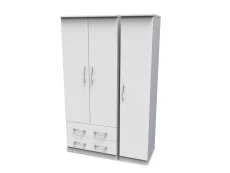 Welcome Welcome Avon 3 Door 2 Drawer Triple Wardrobe (Assembled)