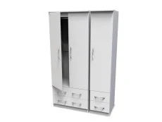 Welcome Welcome Avon 3 Door 4 Drawer Triple Wardrobe (Assembled)