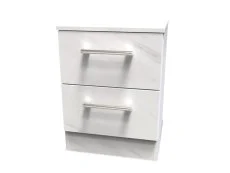 Welcome Welcome Devon 2 Drawer Small Bedside Table (Assembled)