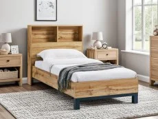 Julian Bowen Julian Bowen Bali Bookcase 3ft Single Oak Wooden Bed Frame