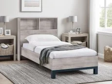 Julian Bowen Julian Bowen Bali Bookcase 3ft Single Grey Wooden Bed Frame