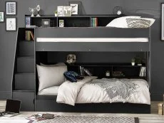 Julian Bowen Julian Bowen Camelot 3ft Single Anthracite Wooden Bunk Bed Frame