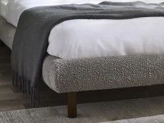 Julian Bowen Julian Bowen Hannah 4ft6 Double Grey Boucle Fabric Bed Frame