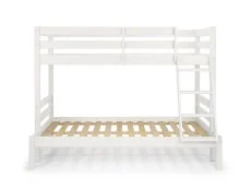 Julian Bowen Julian Bowen Merlin 3ft plus 4ft Surf White Wooden Triple Bunk Bed Frame