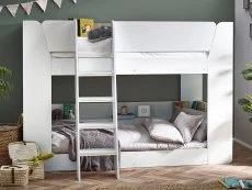 Julian Bowen Julian Bowen Parsec 3ft Single White Wooden Bunk Bed Frame