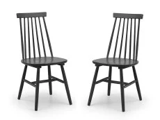 Julian Bowen Julian Bowen Alassio Black Wooden Dining Chair