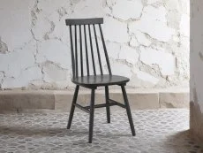 Julian Bowen Julian Bowen Alassio Black Wooden Dining Chair