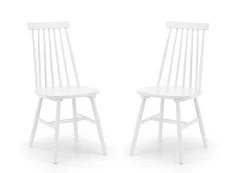 Julian Bowen Julian Bowen Alassio White Wooden Dining Chair