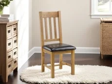 Julian Bowen Julian Bowen Astoria Waxed Oak Dining Chair