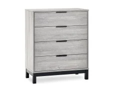 Julian Bowen Julian Bowen Bali Grey Oak 4 Drawer Chest of Drawers