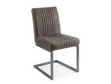 Julian Bowen Julian Bowen Brooklyn Charcoal Grey Faux Suede Dining Chair