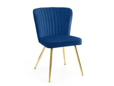 Julian Bowen Julian Bowen Cannes Blue Velvet Dining Chair