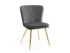 Julian Bowen Julian Bowen Cannes Grey Velvet Dining Chair