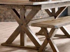 Julian Bowen Julian Bowen Chatsworth 180cm Reclaimed Pine Extending Dining Table