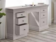 Julian Bowen Julian Bowen Clermont Light Grey 6 Drawer Dressing Table