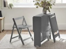 Julian Bowen Julian Bowen Gatan Grey Foldaway Dining Table with 2 Chairs