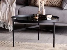 Julian Bowen Julian Bowen Franki Mirrored Glass Coffee Table