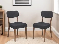 Julian Bowen Julian Bowen Farringdon Set of 2 Walnut Dining Chairs