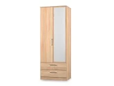 Welcome Welcome Devon 2 Door 2 Drawer Mirrored Double Wardrobe (Assembled)