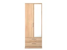 Welcome Welcome Devon 2 Door 2 Drawer Tall Mirrored Double Wardrobe (Assembled)