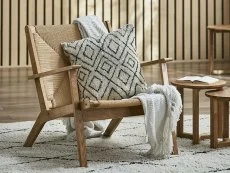 Julian Bowen Julian Bowen Icaria Oak Wooden Accent Chair