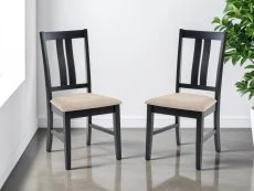 Julian Bowen Julian Bowen Hilton Black Dining Chair