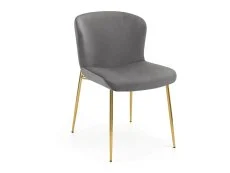 Julian Bowen Julian Bowen Harper Grey Velvet Dining Chair