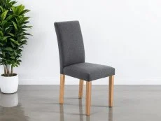 Julian Bowen Julian Bowen Hastings Grey Fabric Dining Chair